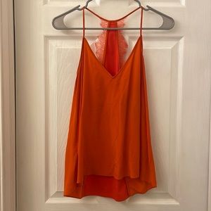 BCBG orange dress top xs